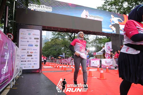 Race photo from Smartfren Run 2024