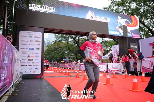 Race photo from Smartfren Run 2024