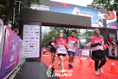 Race photo from Smartfren Run 2024