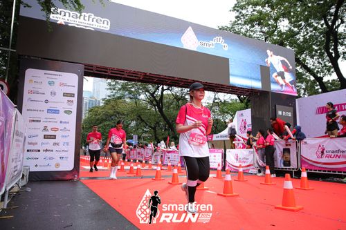 Race photo from Smartfren Run 2024