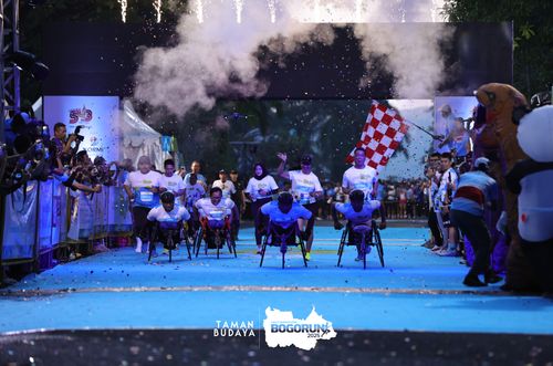 Race photo from Taman Budaya x BOGORUN 2025