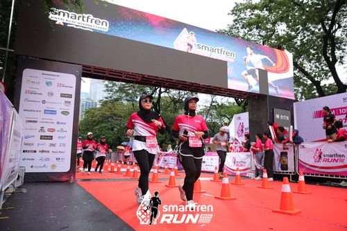 Race photo from Smartfren Run 2024