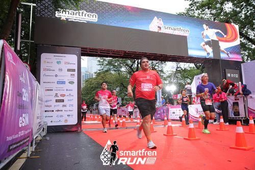 Race photo from Smartfren Run 2024
