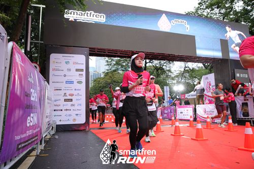 Race photo from Smartfren Run 2024