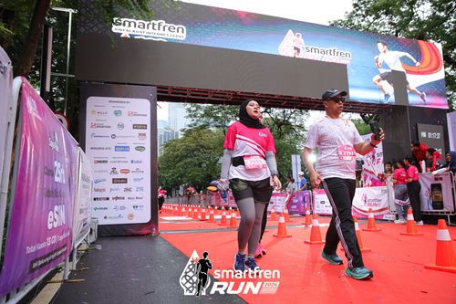Race photo from Smartfren Run 2024
