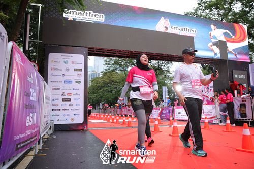 Race photo from Smartfren Run 2024