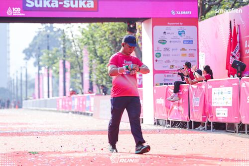 Race photo from Smartfren Run 2025 