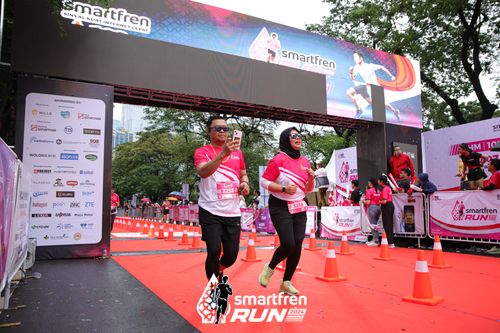 Race photo from Smartfren Run 2024