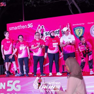 Race photo from SMARTFREN RUN 2026