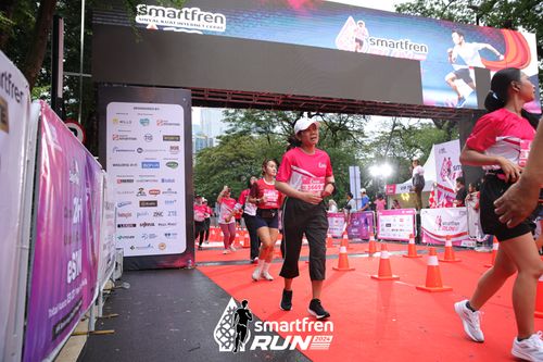 Race photo from Smartfren Run 2024