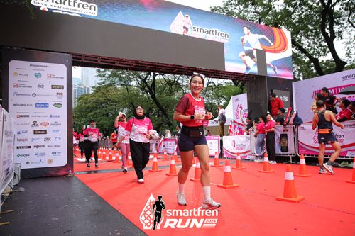 Race photo from Smartfren Run 2024