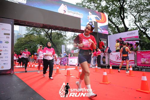Race photo from Smartfren Run 2024