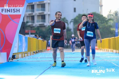 Race photo from Nu Skin Run 10K