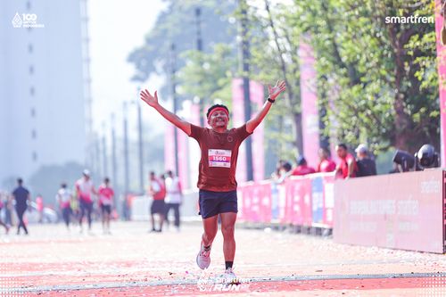 Race photo from Smartfren Run 2025 