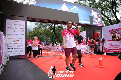 Race photo from Smartfren Run 2024