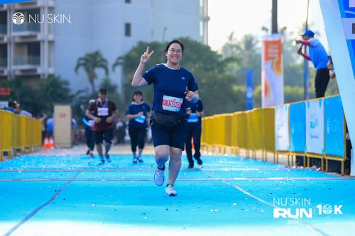 Race photo from Nu Skin Run 10K
