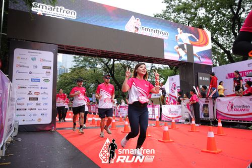 Race photo from Smartfren Run 2024