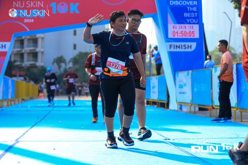 Race photo from Nu Skin Run 10K