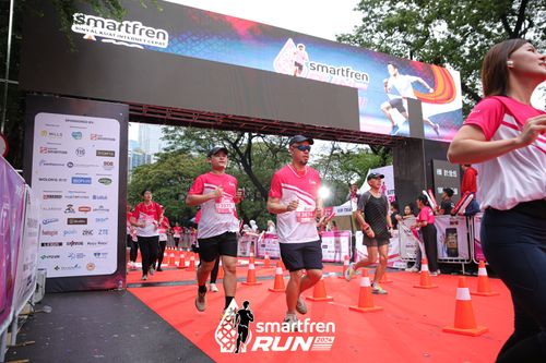 Race photo from Smartfren Run 2024