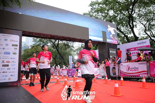 Race photo from Smartfren Run 2024