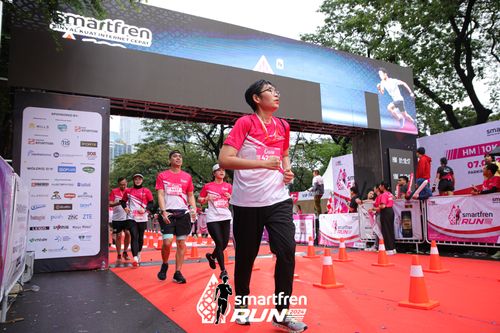 Race photo from Smartfren Run 2024