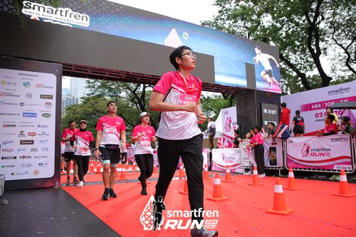 Race photo from Smartfren Run 2024