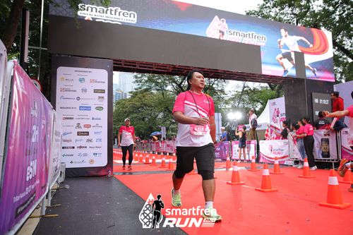 Race photo from Smartfren Run 2024