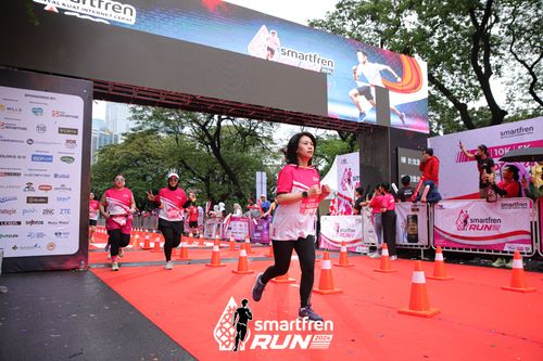 Race photo from Smartfren Run 2024