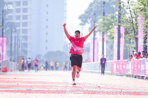 Race photo from Smartfren Run 2025 