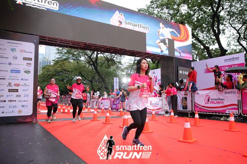 Race photo from Smartfren Run 2024