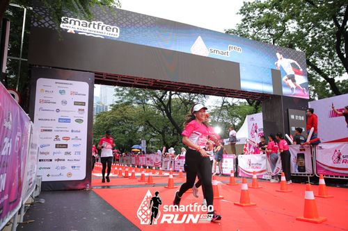 Race photo from Smartfren Run 2024