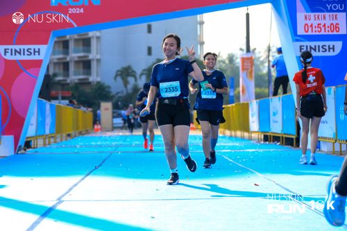 Race photo from Nu Skin Run 10K