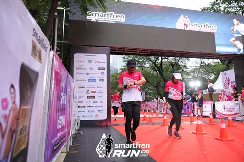 Race photo from Smartfren Run 2024