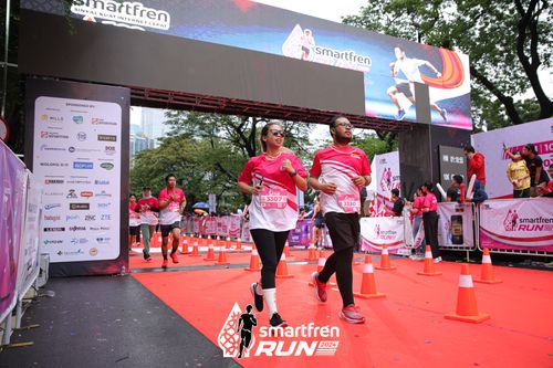 Race photo from Smartfren Run 2024