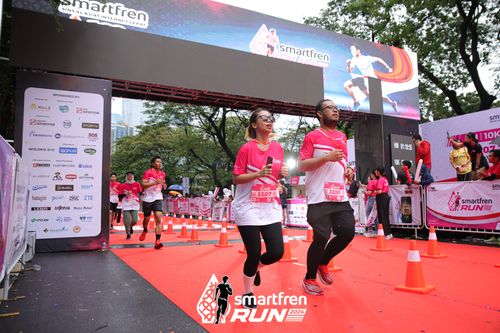 Race photo from Smartfren Run 2024