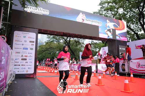 Race photo from Smartfren Run 2024