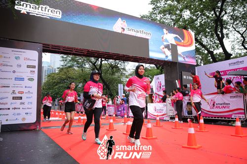 Race photo from Smartfren Run 2024
