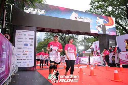 Race photo from Smartfren Run 2024
