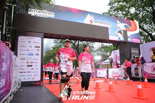 Race photo from Smartfren Run 2024