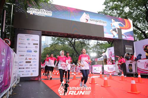 Race photo from Smartfren Run 2024