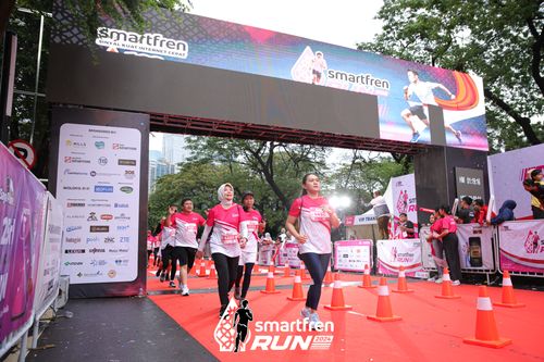 Race photo from Smartfren Run 2024