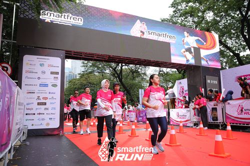 Race photo from Smartfren Run 2024