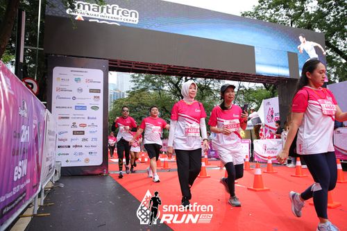 Race photo from Smartfren Run 2024