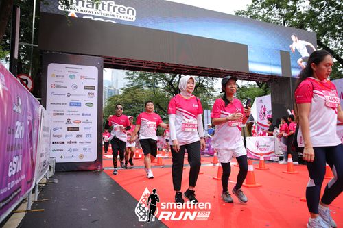 Race photo from Smartfren Run 2024