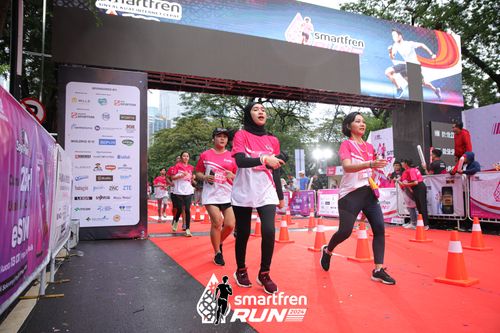 Race photo from Smartfren Run 2024