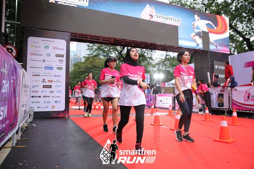 Race photo from Smartfren Run 2024