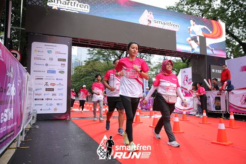 Race photo from Smartfren Run 2024