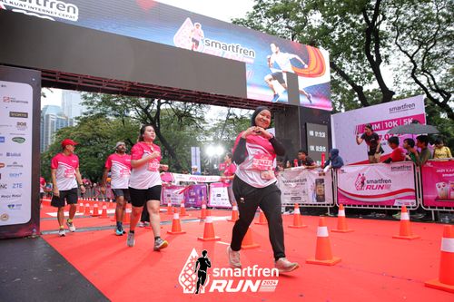 Race photo from Smartfren Run 2024