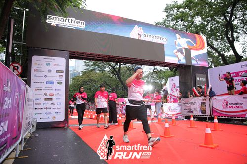 Race photo from Smartfren Run 2024