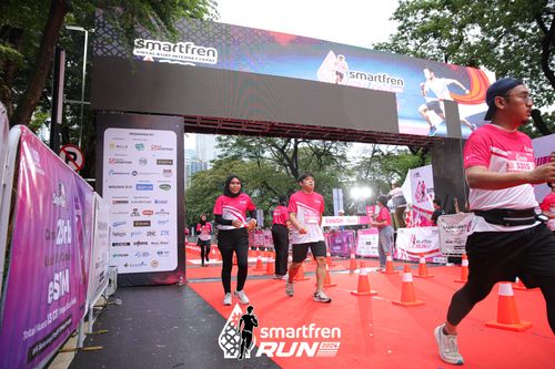Race photo from Smartfren Run 2024